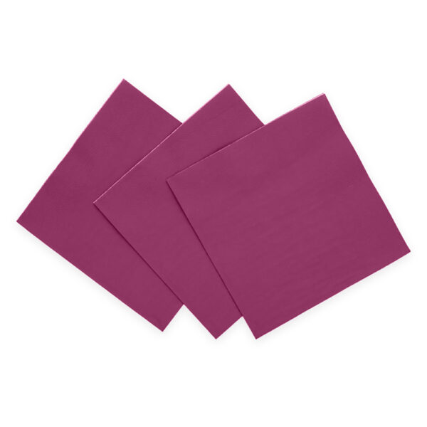 20 Napkins 3-ply 33x33cm FSC - Purple