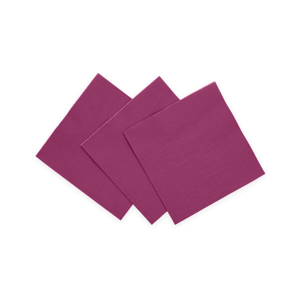 20 Napkins 3-ply 24x24cm FSC - Purple