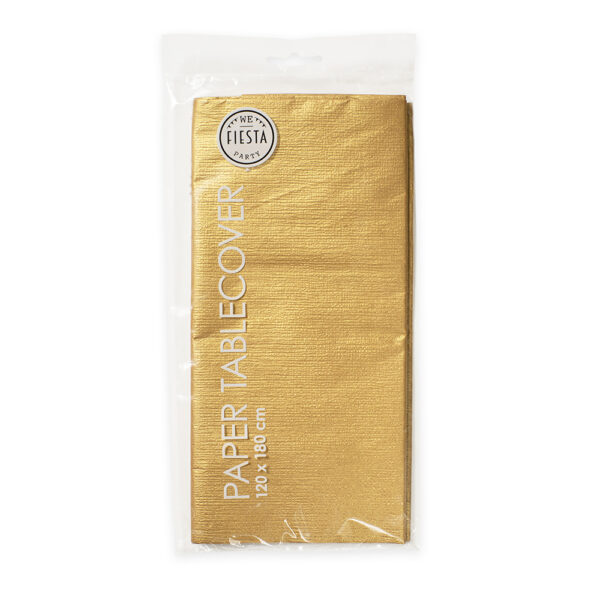 Paper tablecover 120x180cm - Gold - Image 2