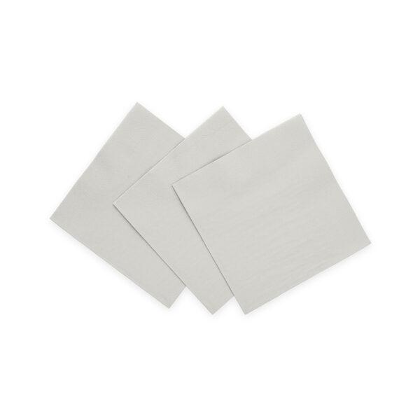 20 Napkins 3-ply 24x24cm FSC - Silver
