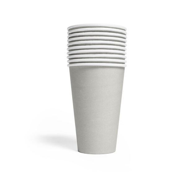 10 Paper cups 350ml FSC - Silver