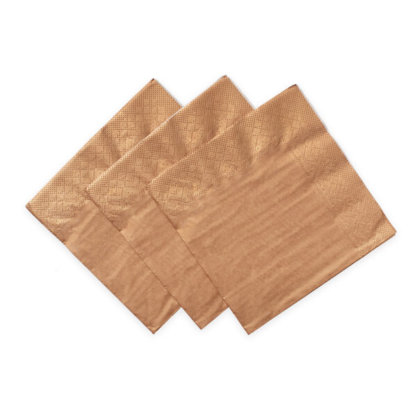 20 Napkins 3-ply 33x33cm FSC - Copper