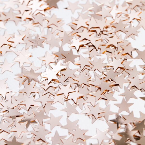 Table confetti Rose gold stars - 14 grams