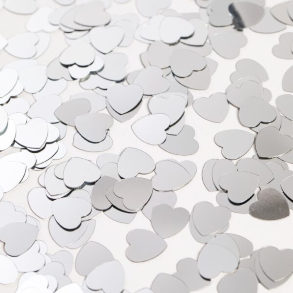 Table confetti Silver hearts - 14 grams
