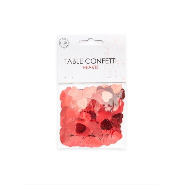 Table confetti Red hearts - 14 grams - Image 2
