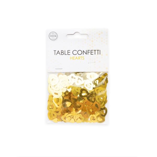 Table confetti Gold open hearts - 14 grams - Image 2