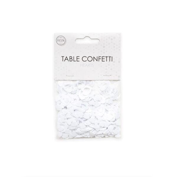 Table confetti White open hearts - 14 grams - Image 2