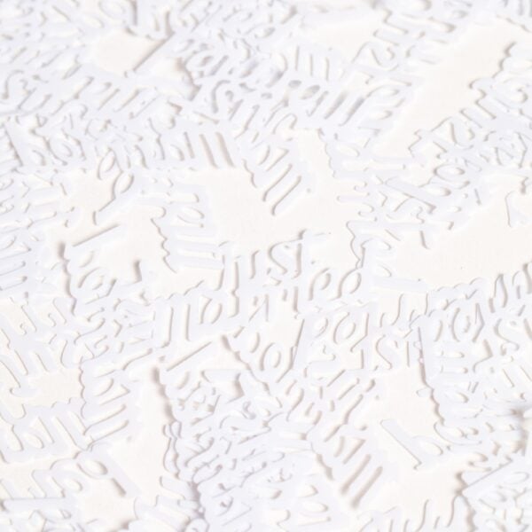 Table confetti White text "Just Married" - 14 grams