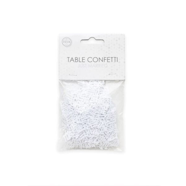 Table confetti White text "Just Married" - 14 grams - Image 2