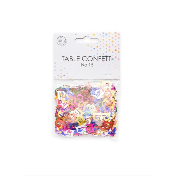 Table confetti Multicolour number 15 - 14 grams - Image 2