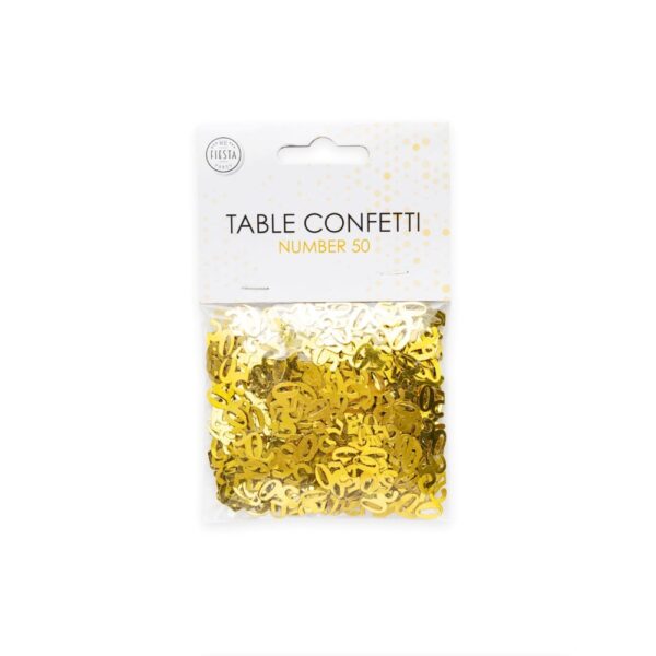Table confetti Gold number 50 - 14 grams - Image 2
