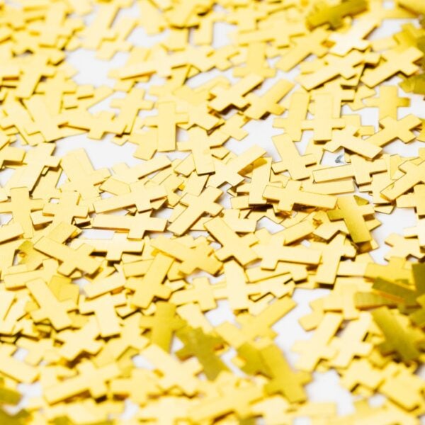 Table confetti Cross Gold  - 14 grams