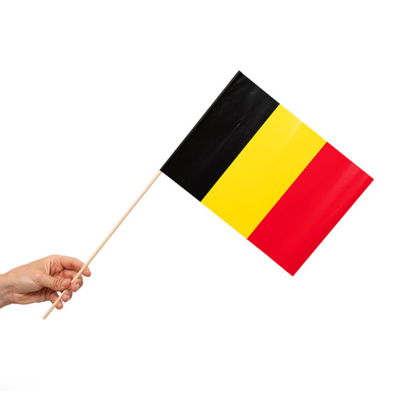 10 Paper flag 20x30cm Belgium - Image 2