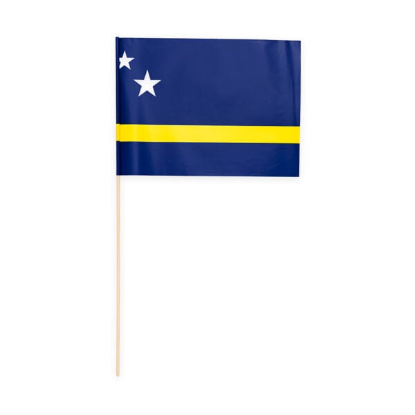 10 Paper flag 20x30cm Curaçao