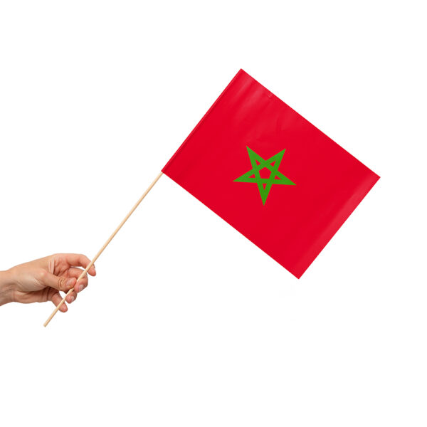 10 Paper flag 20x30cm Morocco - Image 2