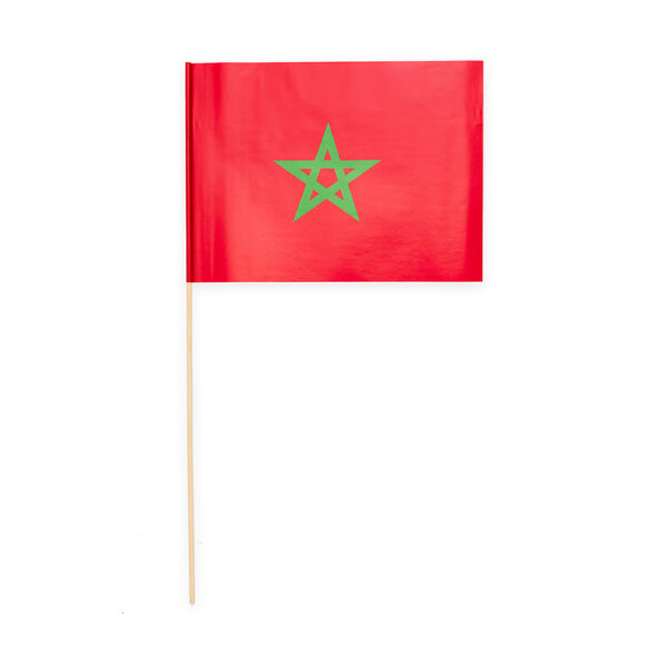 10 Paper flag 20x30cm Morocco