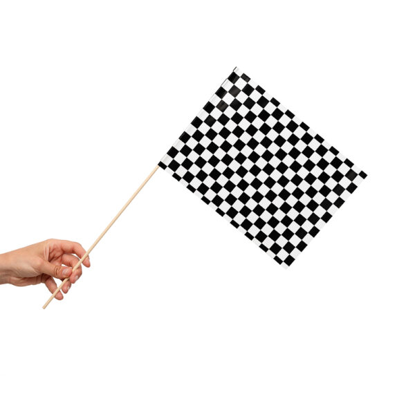 10 Paper flag 20x30cm Race - Image 2