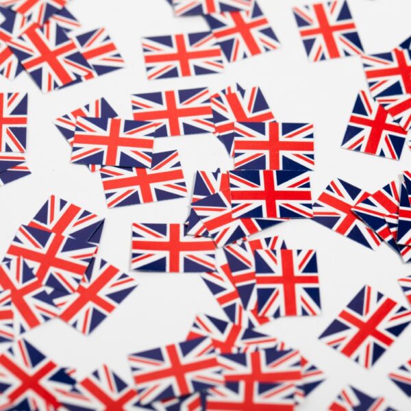 Table confetti paper 150pcs Union Jack