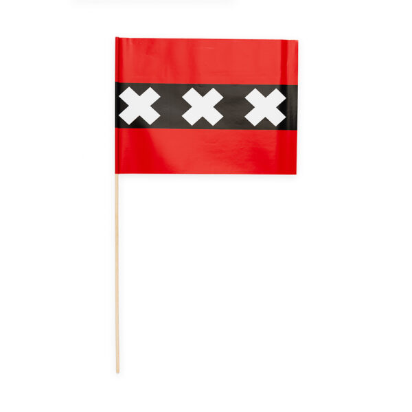 10 Paper flag 20x30cm Amsterdam