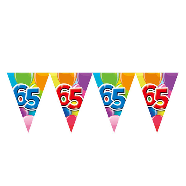 Bunting PET 10m - 2-side print - flagsize 20x30cm -  '65'