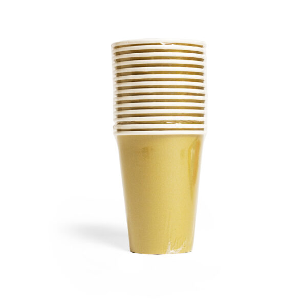 14 Paper cups 210ml FSC - Gold