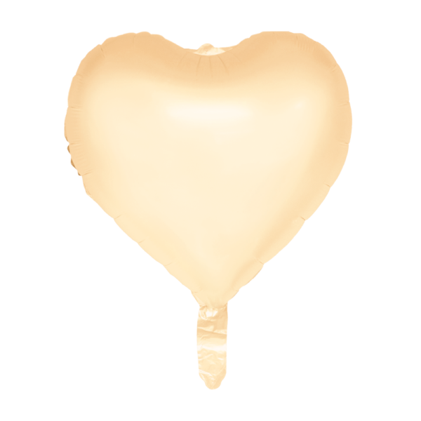 Foilballoon 18'' pastel yellow - Watercolors Hearts