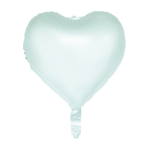 Foilballoon 18'' pastel green - Watercolors Hearts