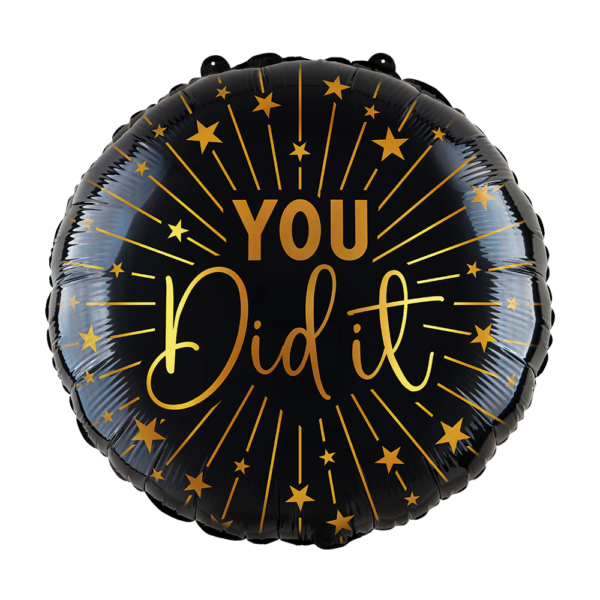 Foilballoon 18" - You did It Golden Celebrations