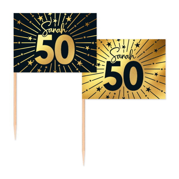 50 Flag picks - Sarah Golden Celebrations