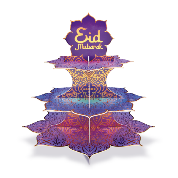 Cake stand 3 tiers - Eid Mubarak