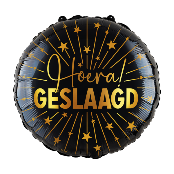 Foilballoon 18" - Hoera Geslaagd Golden Celebrations