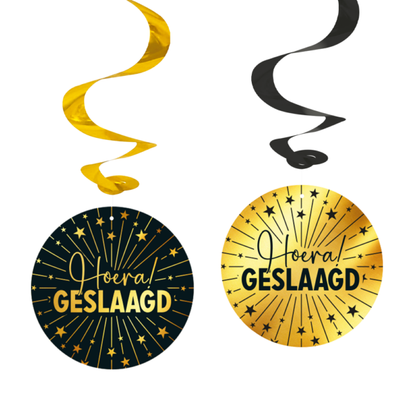 4 Swirls - Hoera geslaagd Golden Celebrations