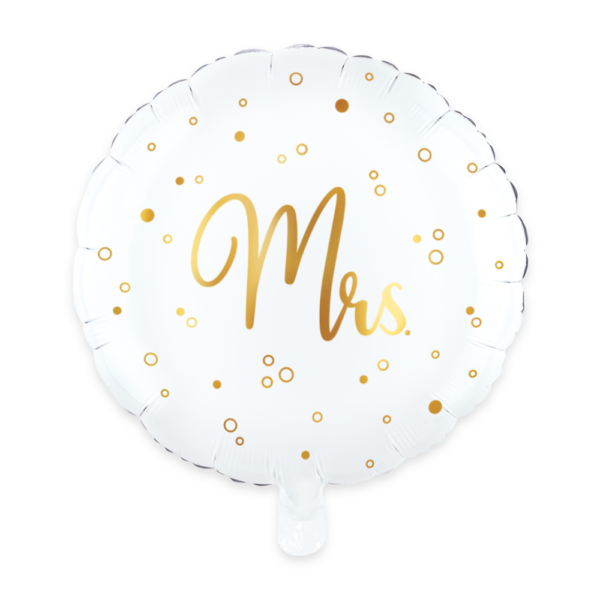 Foilballoon 18'' round - Mrs