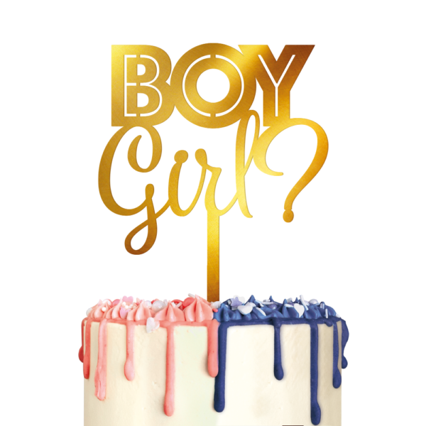 Cake topper - Gender Reveal