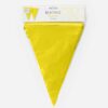 Bunting PE 10m yellow size flags: 20x30cm
