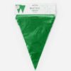 Bunting PE 10m green size flags: 20x30cm