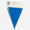 Bunting PE 10m blue/yellow size flags: 20x30cm