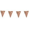 Bunting Metallic 10m rose gold size flags: 20x30cm - Image 2