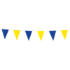 Bunting PE 3m blue/yellow size flags:10x15cm - Image 2