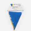 Bunting PE 3m blue/yellow size flags:10x15cm