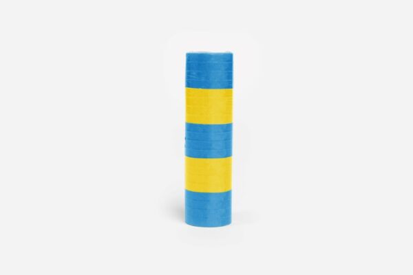 Streamers 20x 4m flame retardant yellow/blue