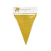 Bunting Glitter 6m gold flagsize 20x30cm - Image 2