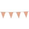 Bunting Glitter 6m rose gold flagsize 20x30cm