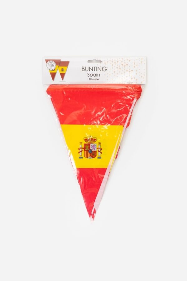 Bunting PE 10m Spain size flags: 20x30cm - Image 2