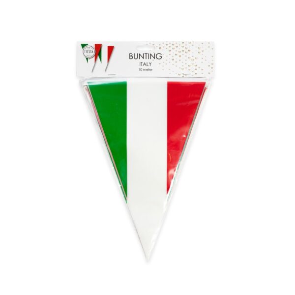 Bunting PE 10m Italy size flags: 20x30cm - Image 2