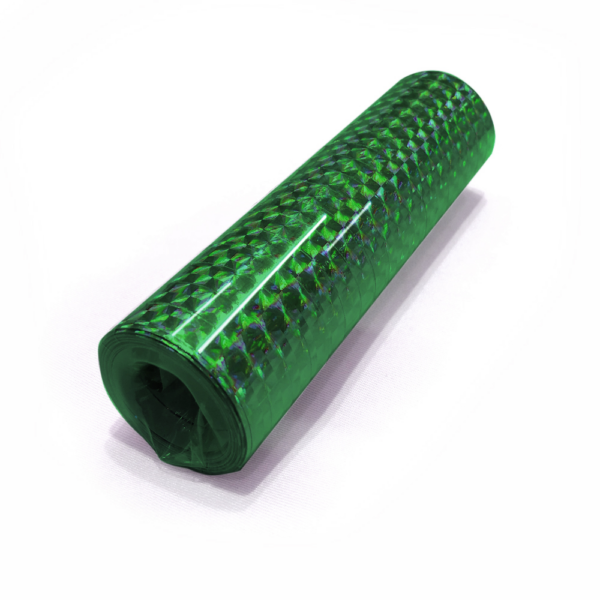 Streamers holographic 18x4m green