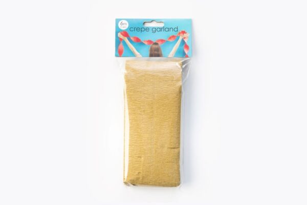 Crepe Garland 6m gold