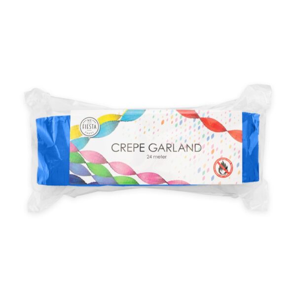 Crepe Garland 24m flame retardant navy blue - Image 2