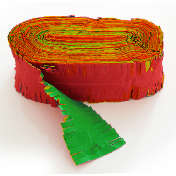 Crepe Garland 24m flame retardant red-yellow-yellow-green