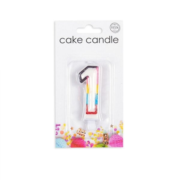 Cake candle multicolour nr. 1 - Image 2